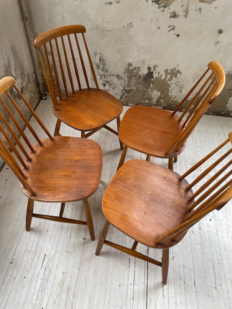 4 Scandinavian chairs Sweden Stolfabrik