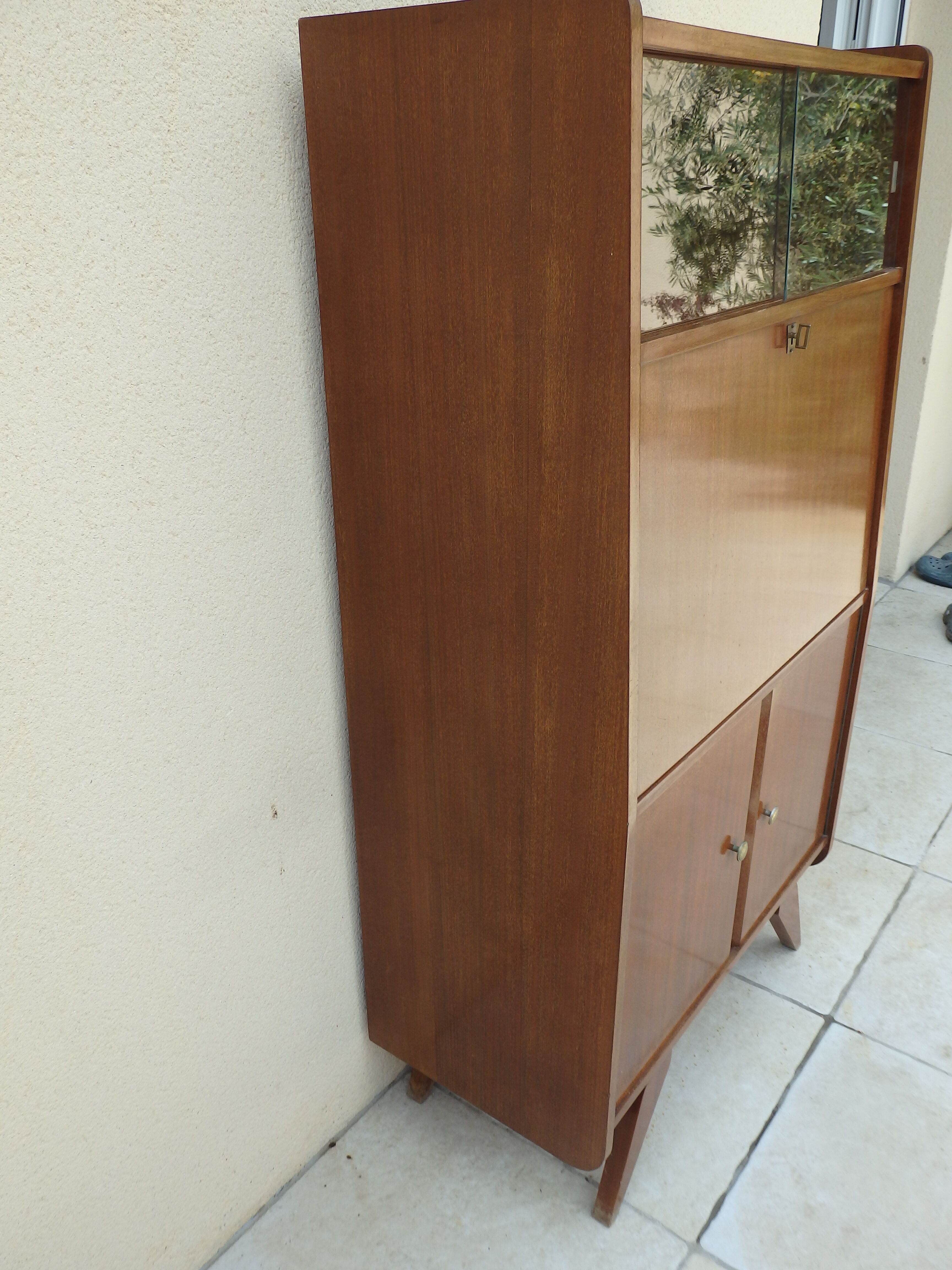 Vintage 60s desk display cabinet