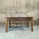 Vintage farmhouse coffee table made of solid wood.