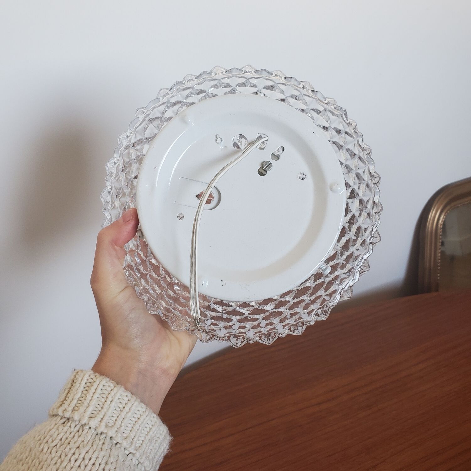 Diamond tip ceiling lamp