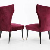 1950s Pair of Italian Chairs, Restored
