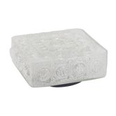 Square glass ceiling light