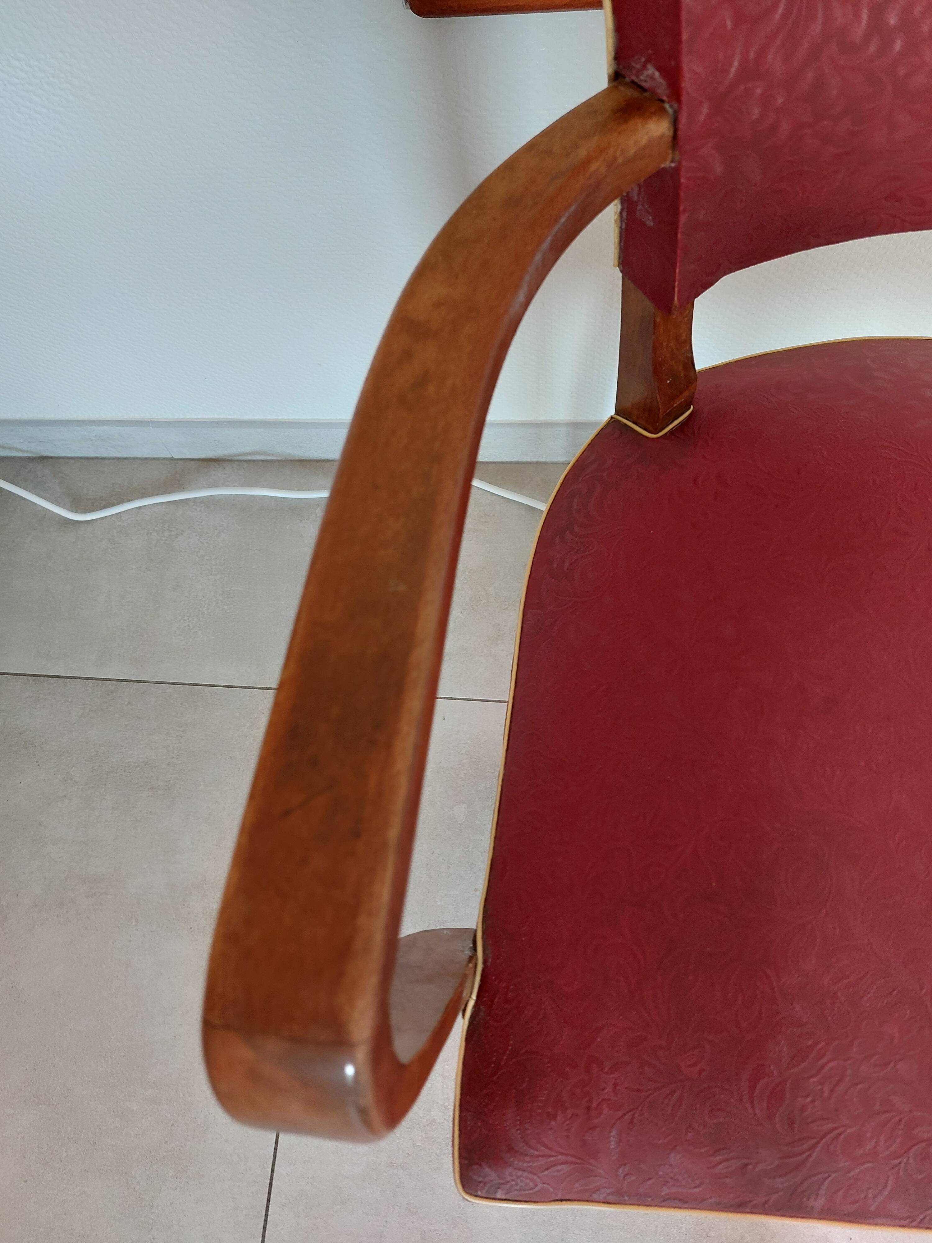 red bridge chair