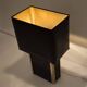 Romeo Rega plexiglass and metal table lamp, 1970s