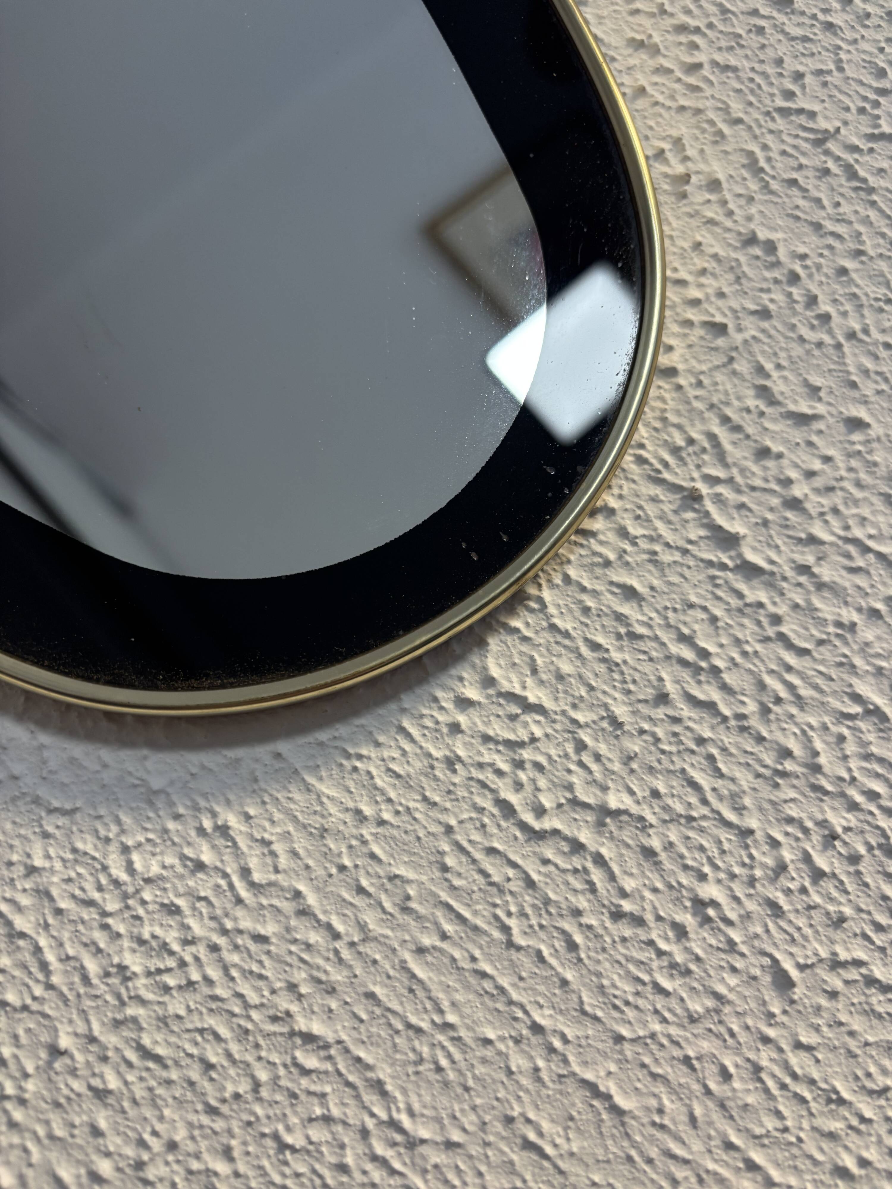 Vintage 1960 asymmetrical mirror - 69 x 35 cm