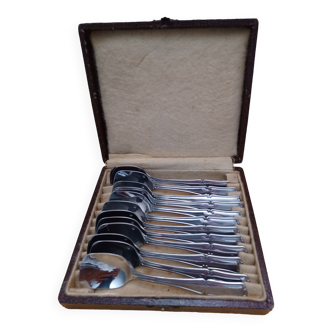Ice spoon service, stainless steel