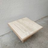 Travertine coffee table