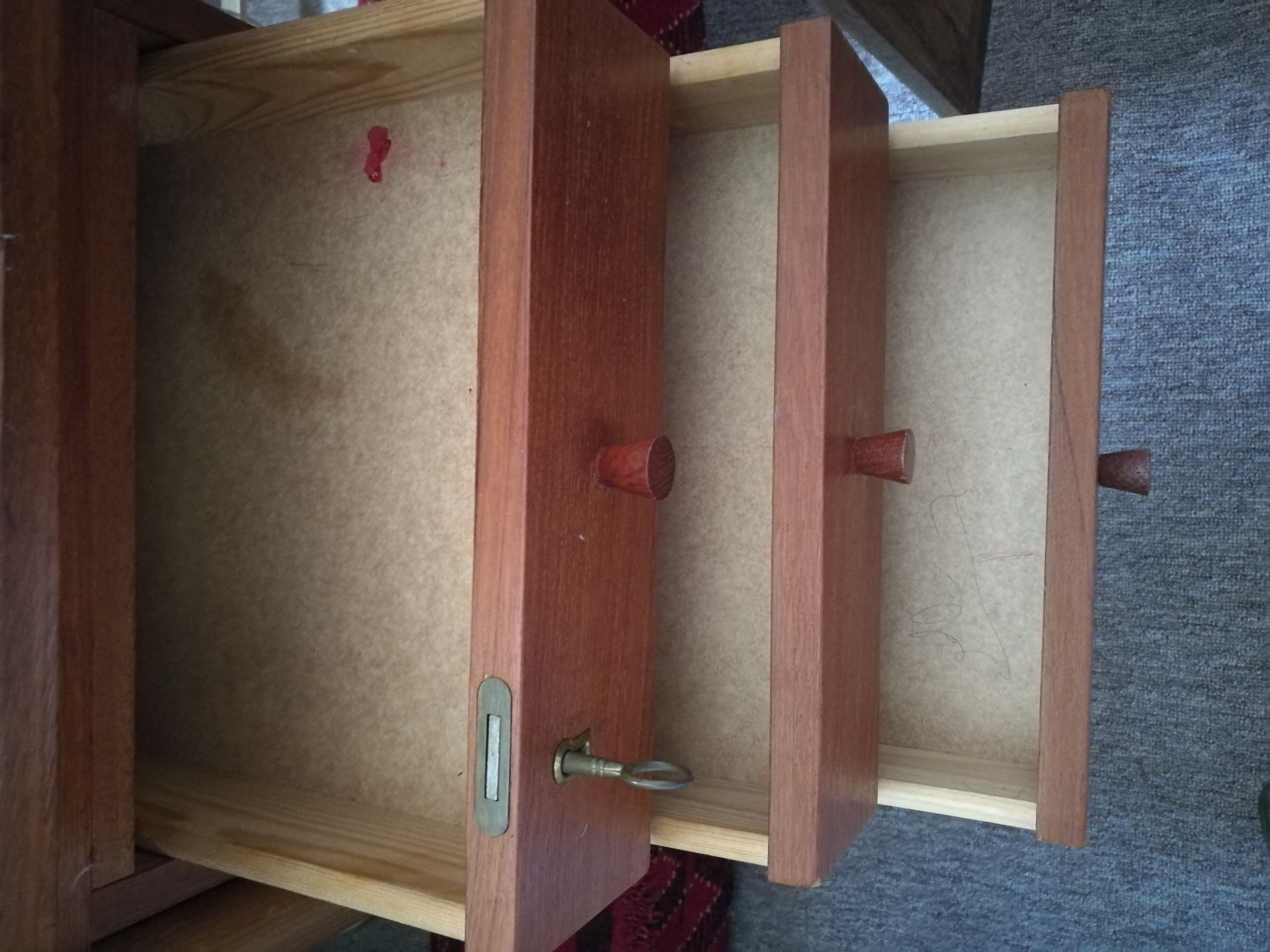 Vintage Scandinavian teak desk 60