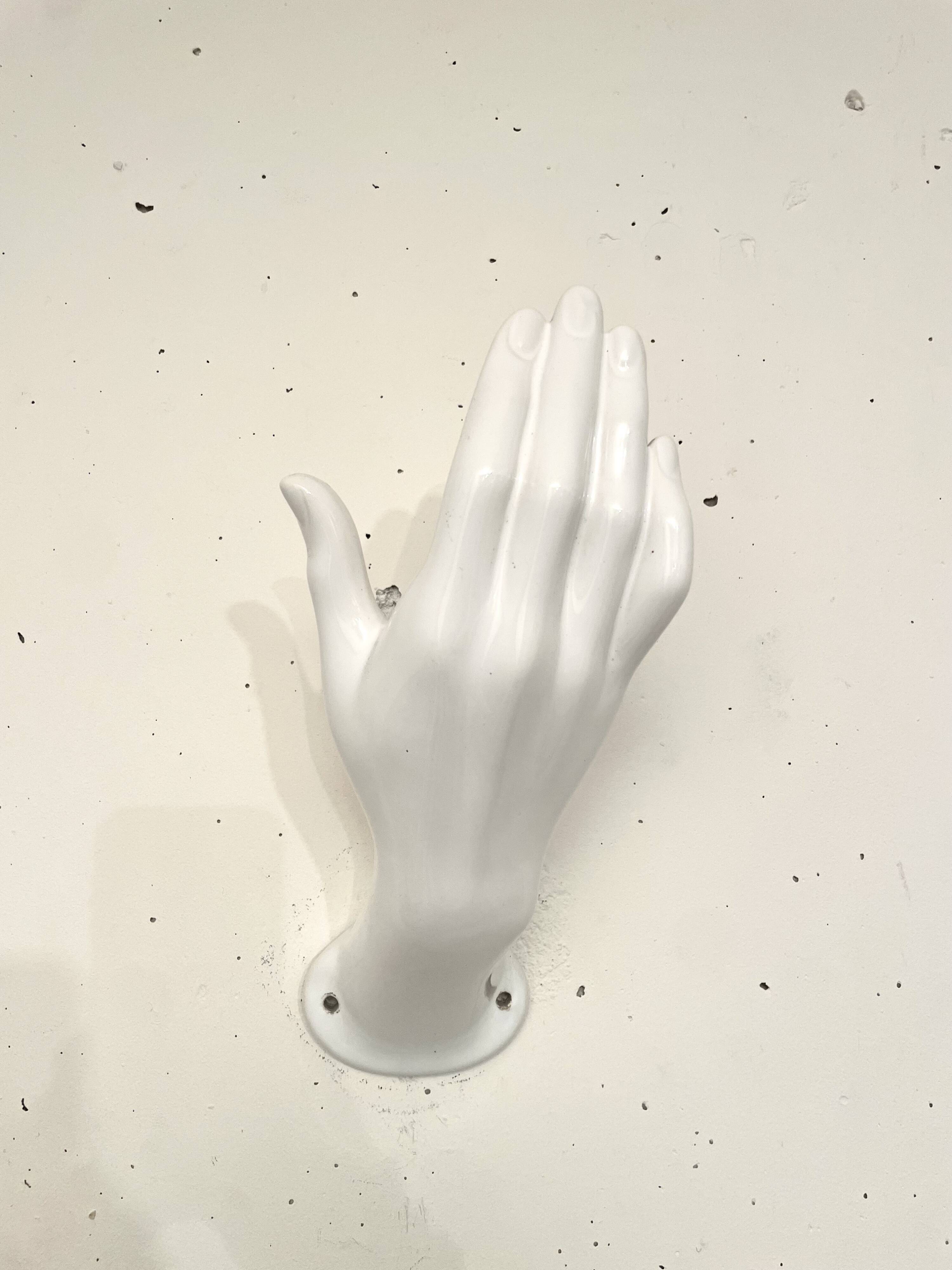 Hand ceramic wall lamp 1980