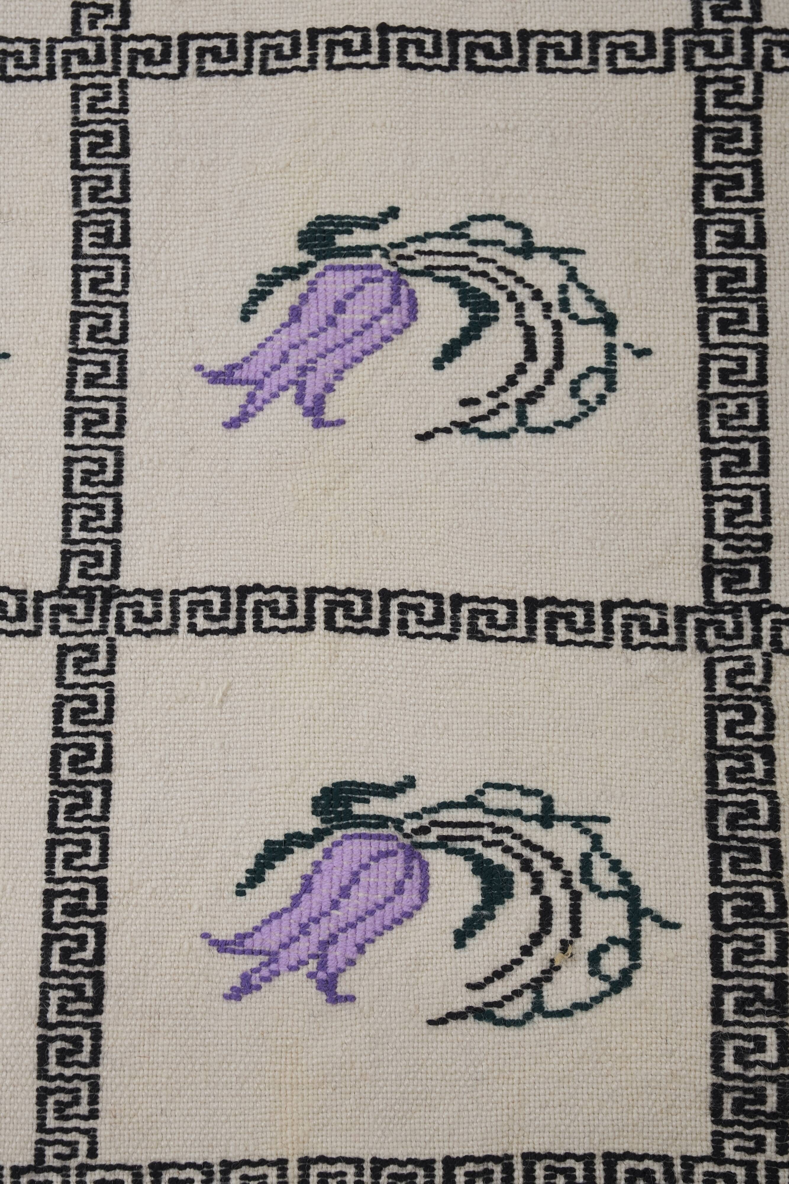 Vintage Turkish Oushak Handwoven Rug 174x250 cm