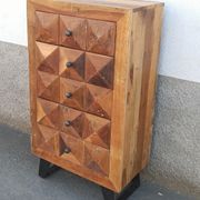 Petite commode 5 tiroirs pointes de diamant