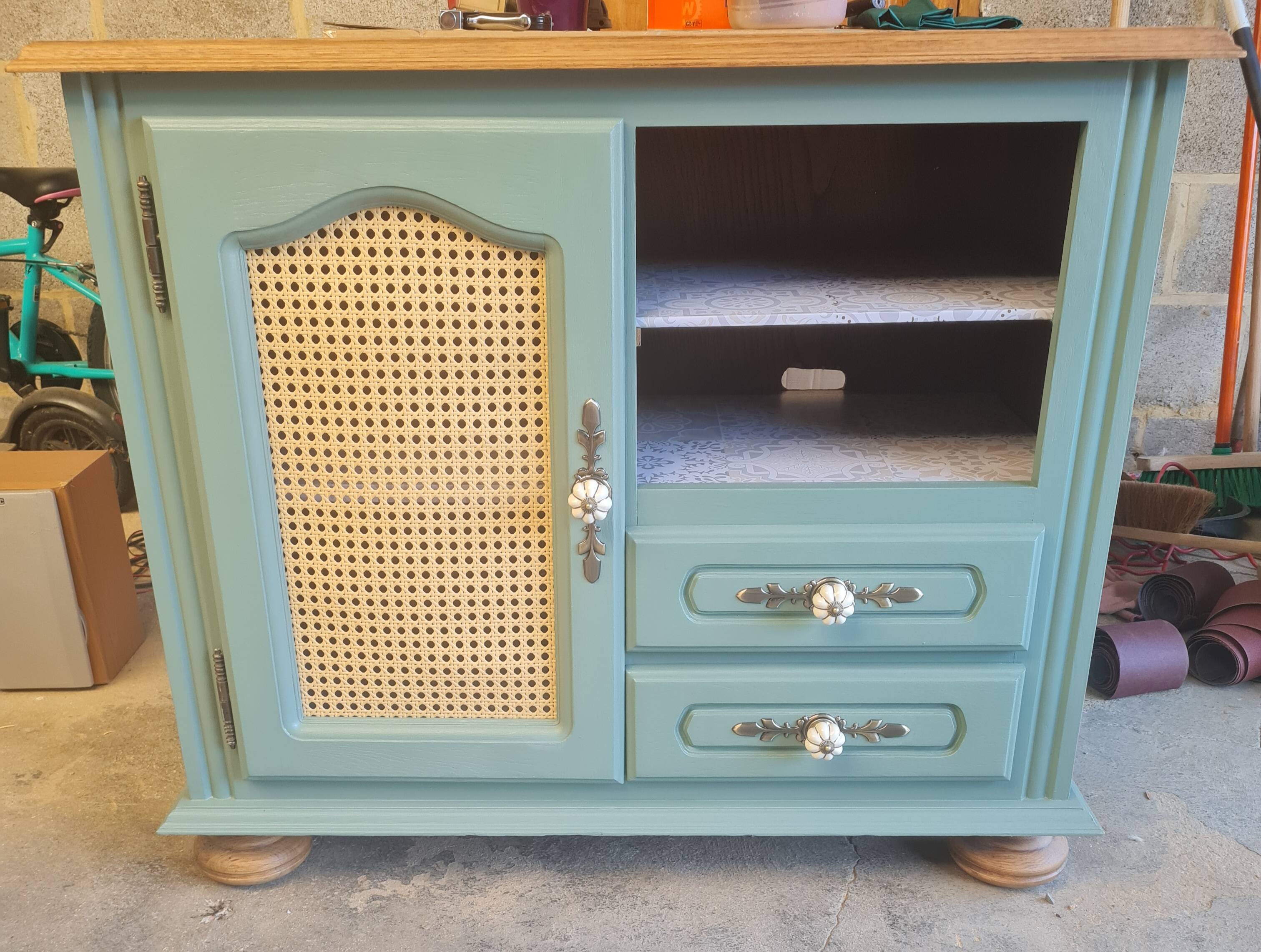 Reworked oak furniture