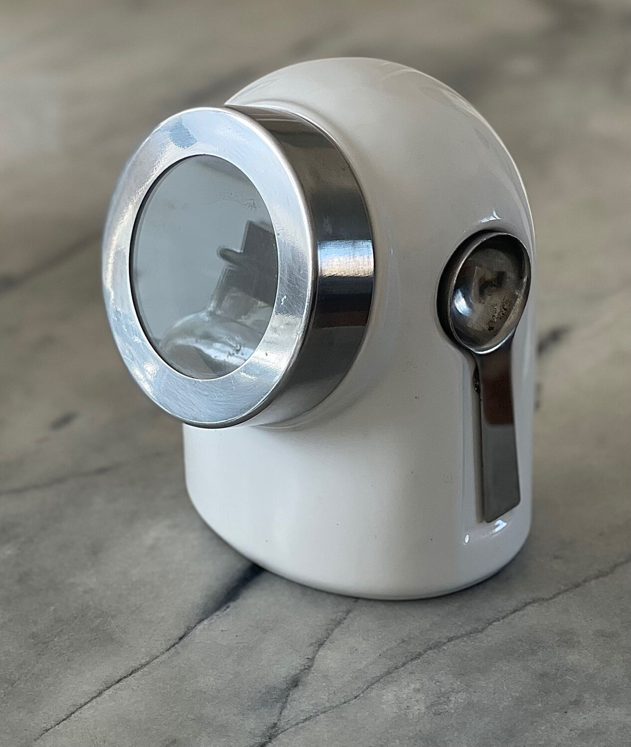 Space age sugar pot