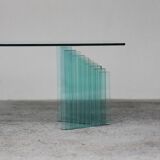 Vintage glass coffee table Italy