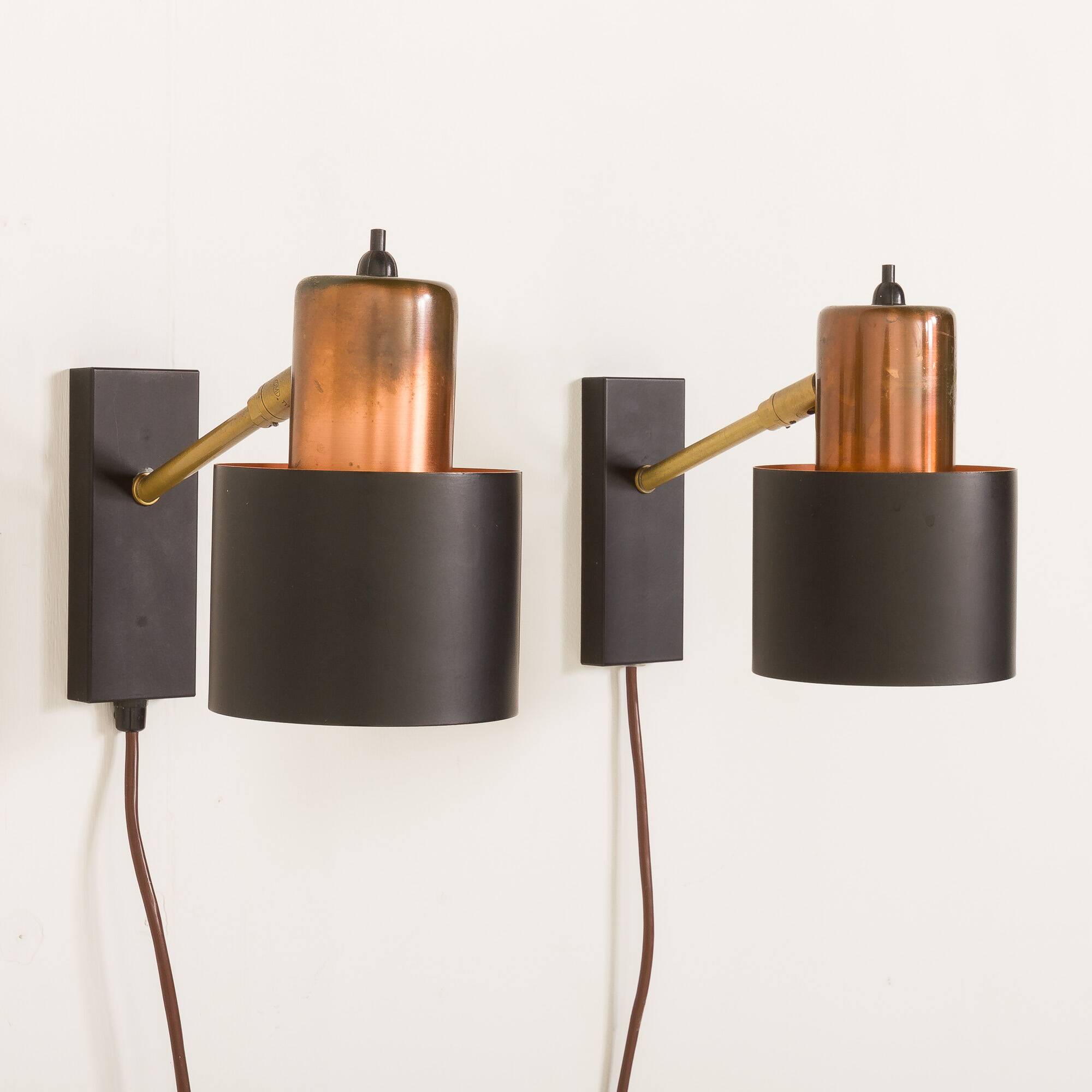 Appliques murales Alfa de Jo Hammerborg pour Fog And Morup, Danemark, années 1970