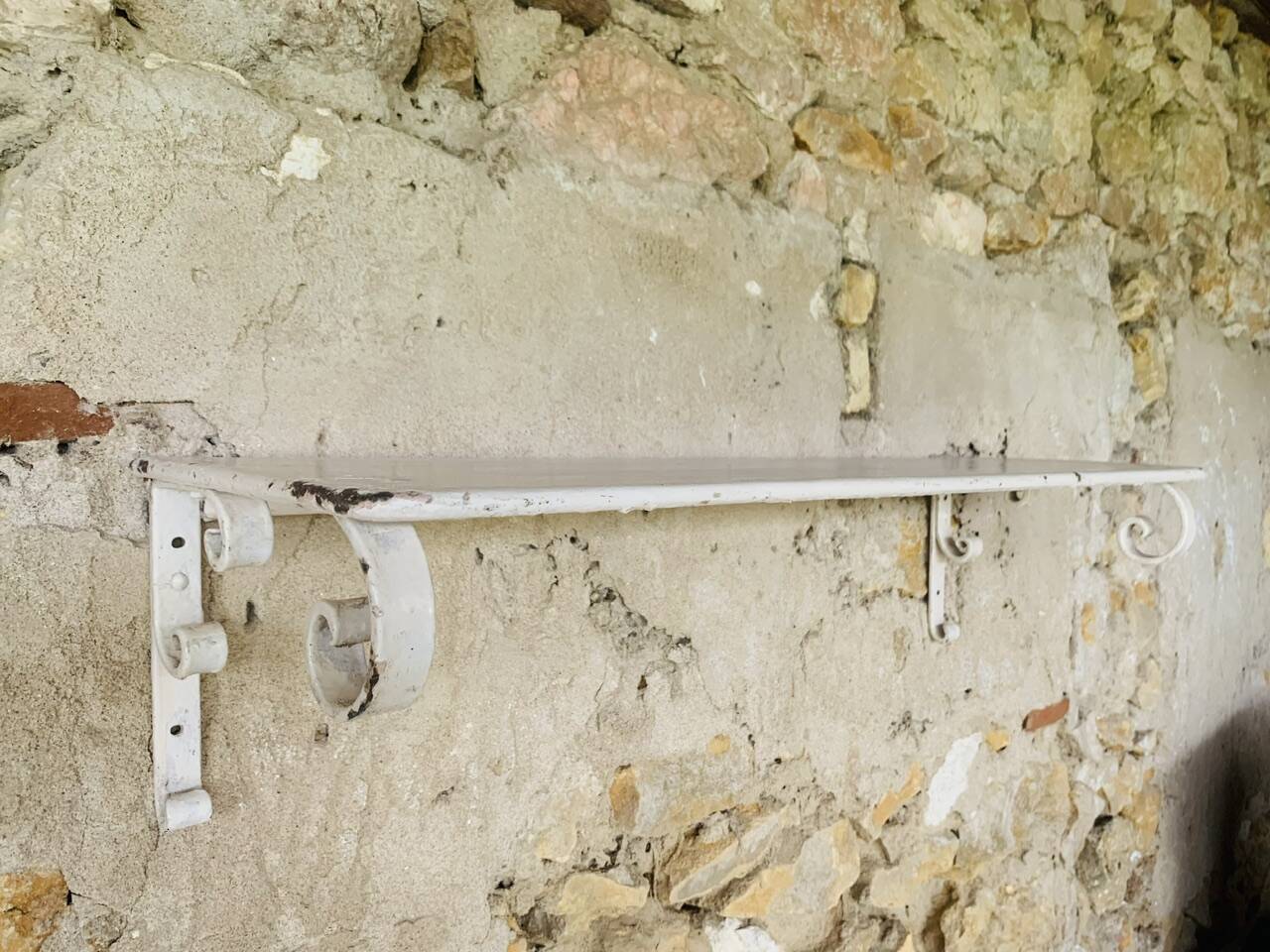 Pair of vintage garden wall shelves, circa 40's/50's