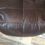 Set of the 70s sofa with heater and its 2 beanbags