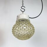 Vintage White Porcelain Pendant Light, 1970s