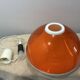Lampe suspendue en acrylique orange Dijkstra, années 1970