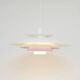 White Scandinavian Form Light lamp, 1970s