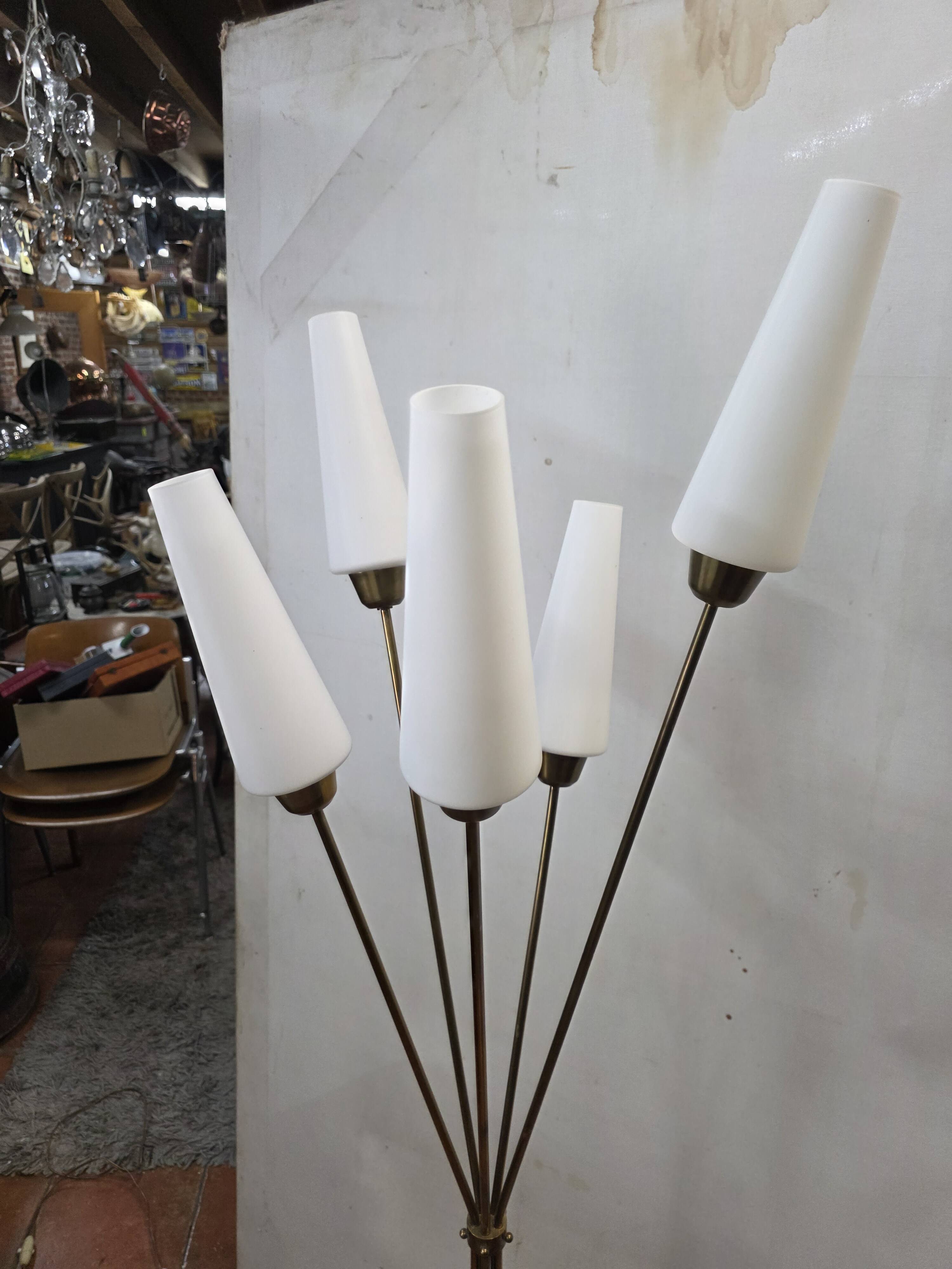 1960s five-light floor lamp