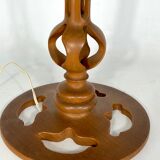Lampe de table en bois italien vintage des années 50