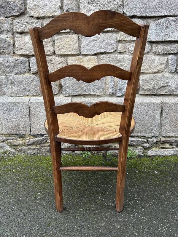 Fauteuil provencal, paillé, vintage, début XXème s.