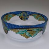 Signed Mazoyer cup. Art Deco enameled glass, 1920-1930.