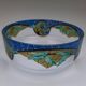 Signed Mazoyer cup. Art Deco enameled glass, 1920-1930.