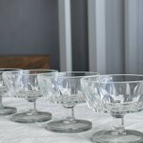 11 France Arcoroc footed bowls