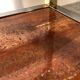 Italian rolling dessert table with two trays decorated with pink travertine