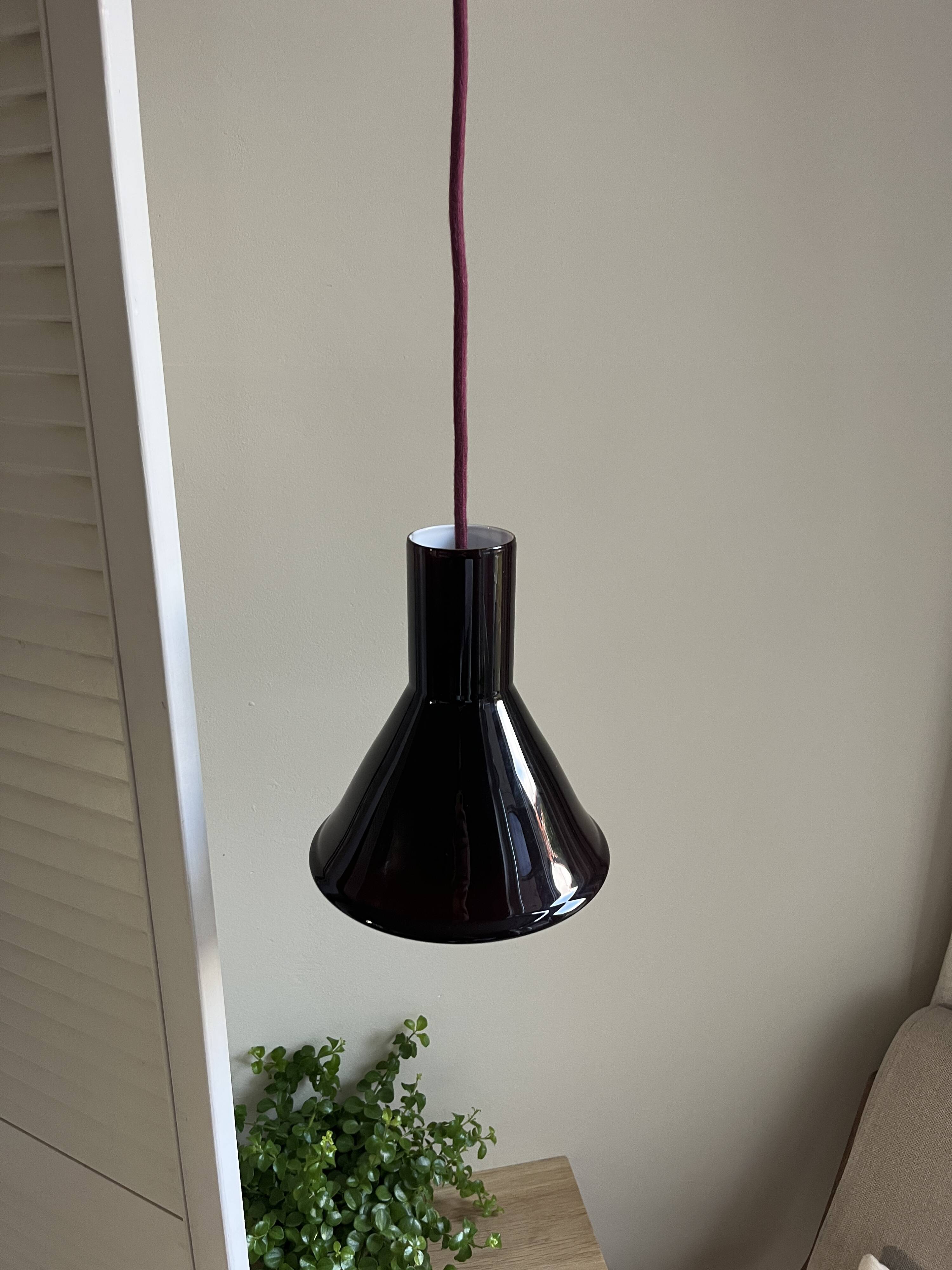 Vintage Holmegaard P&T Pendant - Michael Bang - Danish design lamp