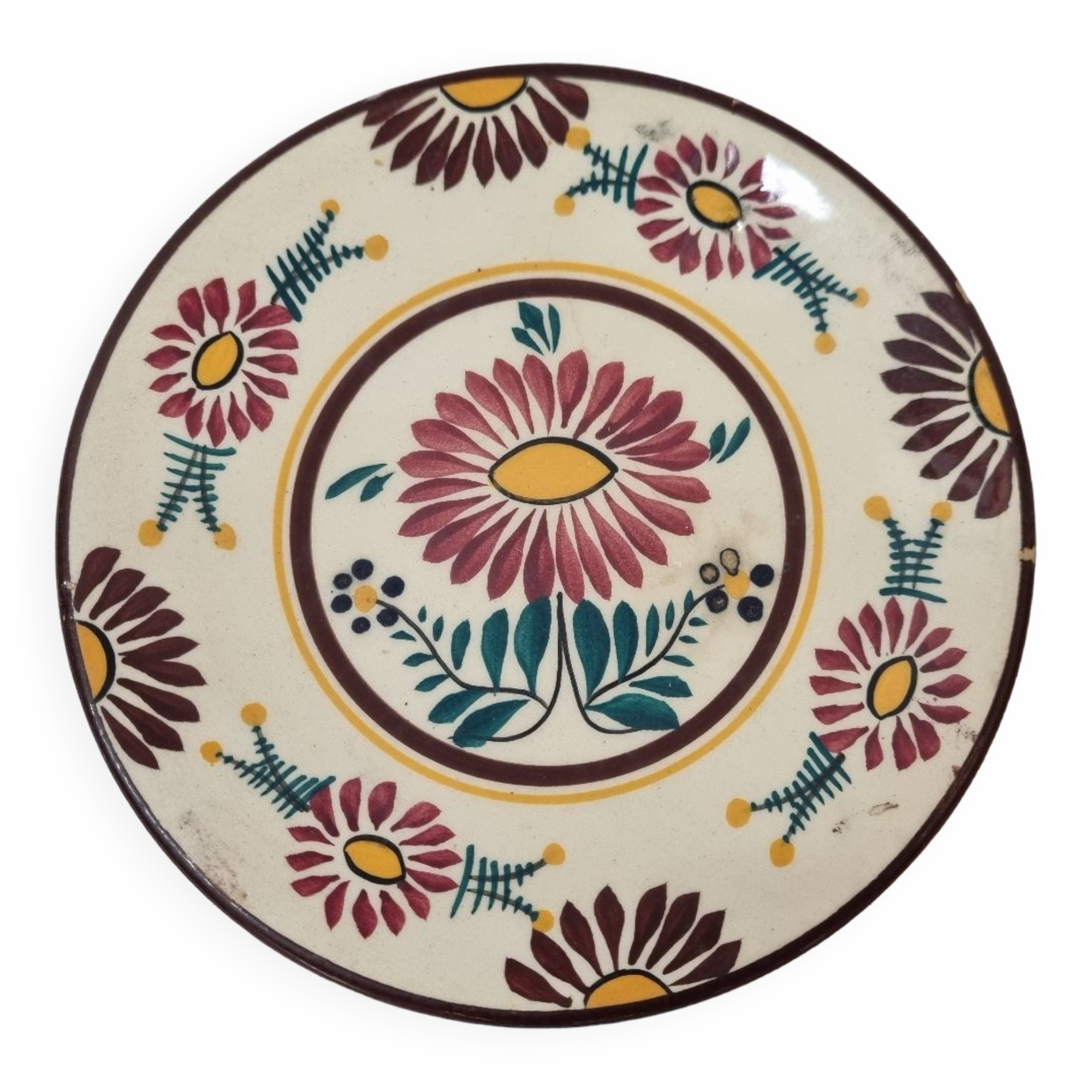 Henriot Quimper Art Deco Plate 1920