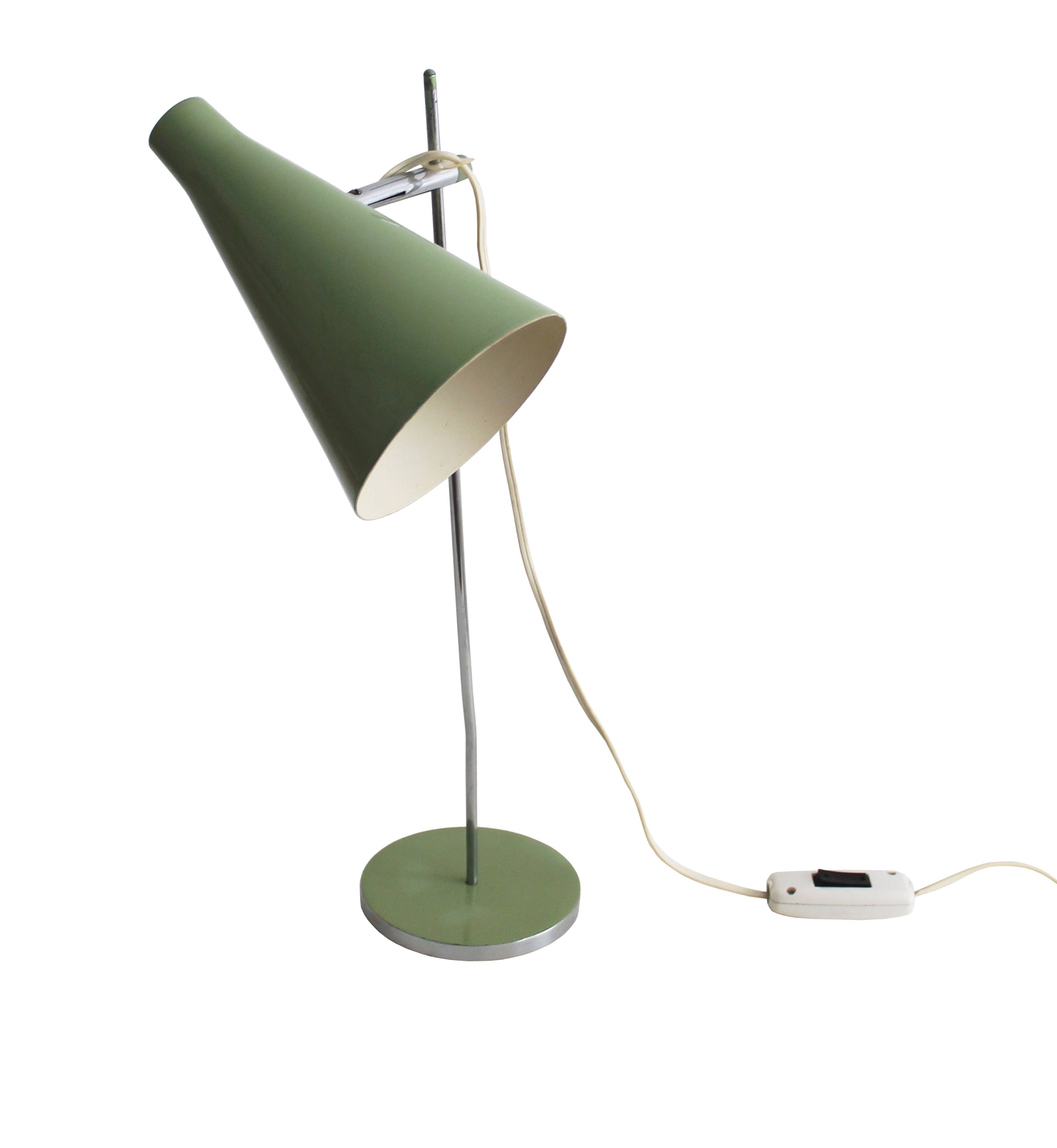 Lampe de table moderne du milieu du siècle des années 1960 par Josef Hurka pour Lidokov