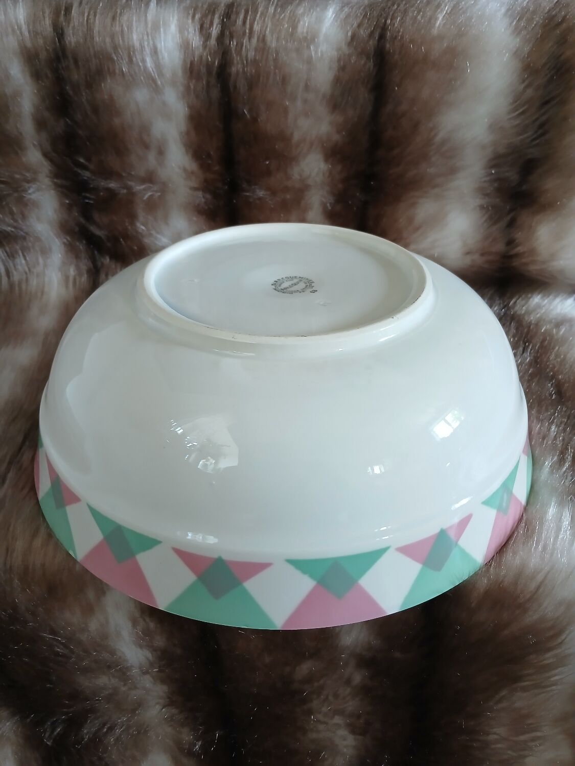 Antique salad bowl from Digoin and Sarreguemines