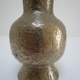 Solid bronze vase brutalist 70s
