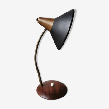 Lampe de bureau design avec abat-jour conique 1970