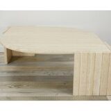 Italian coffee table in travertine, 1970
