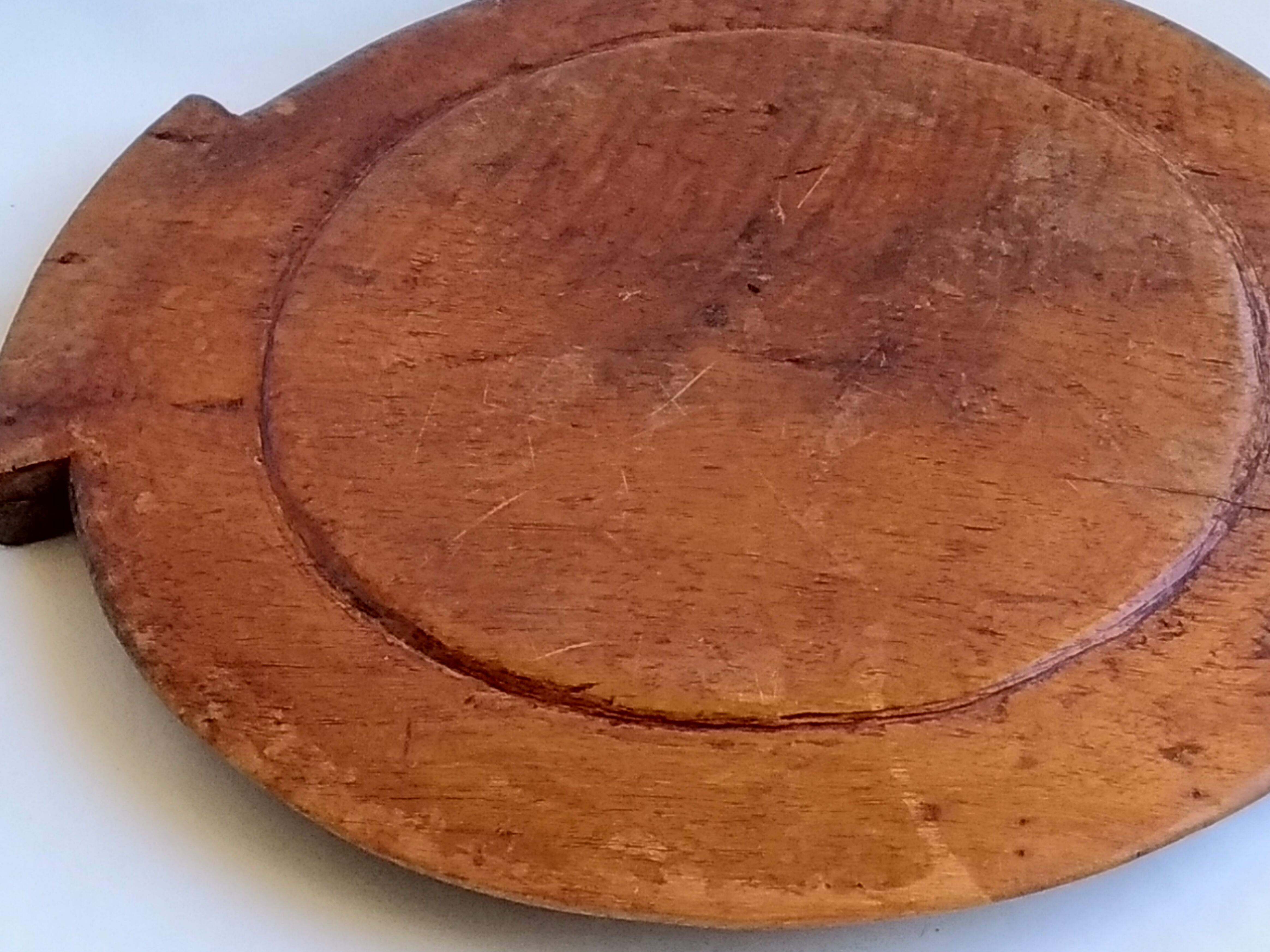 Carved wooden tray 40cm
