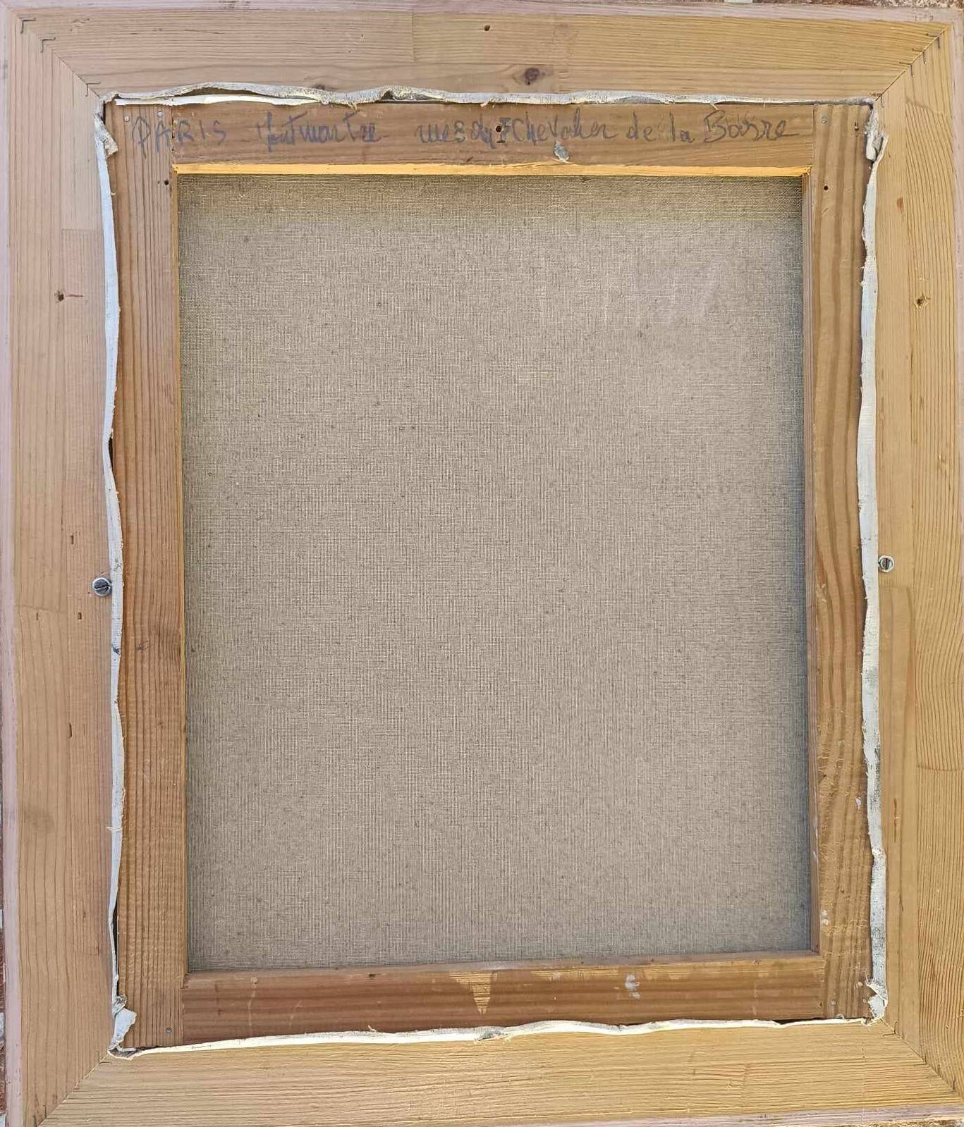 Painting by Leprin - Paris Montmartre rue du Chevalier de la Barre