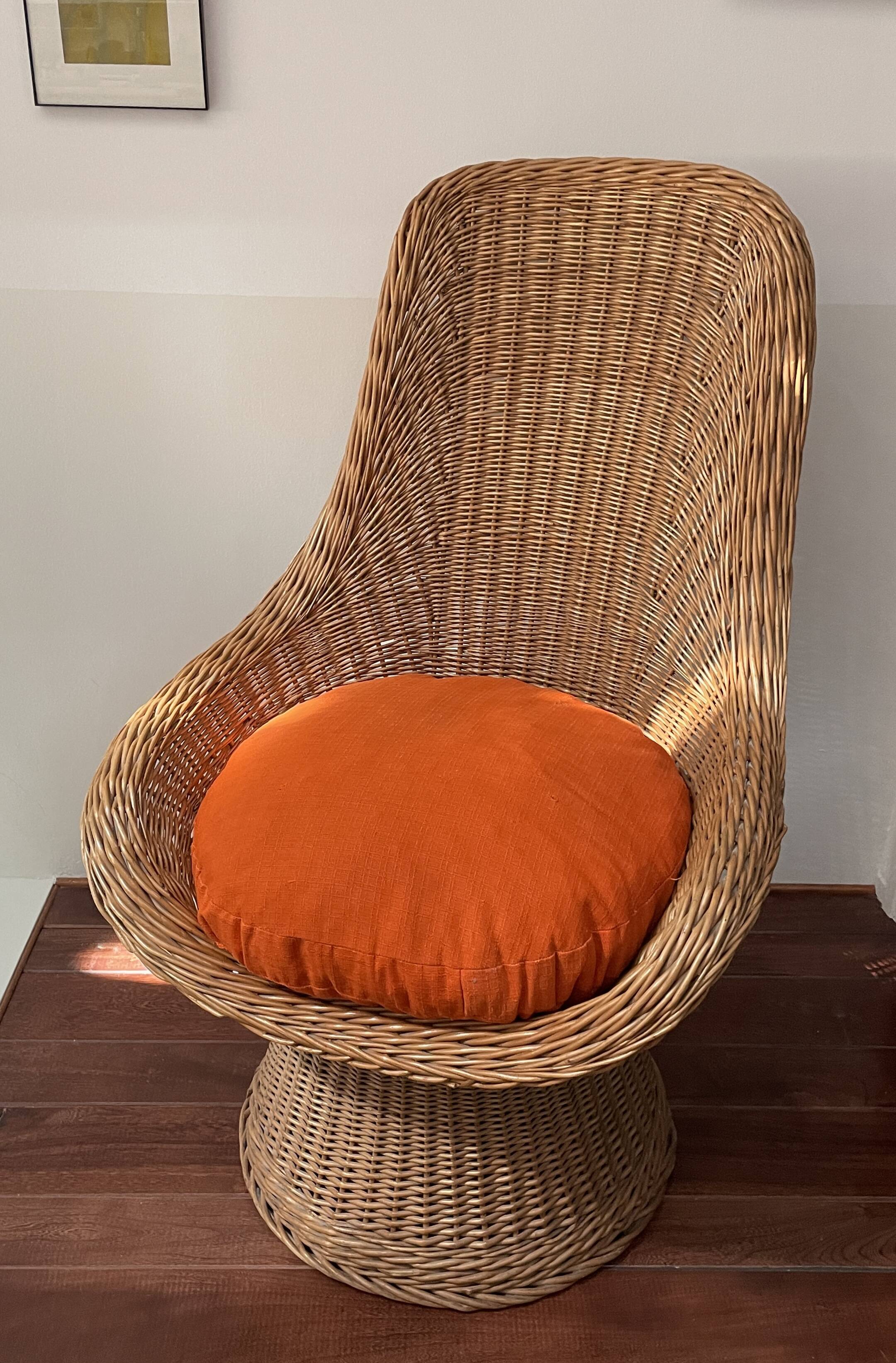 High back armchair from the 1960s and 70s