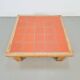 Brutalist Oak Coffee Table with Terracotta Tiles, 1950s