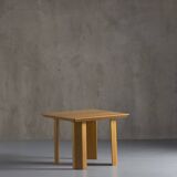 Square oak dining table, Germany, 1970s