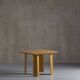 Square oak dining table, Germany, 1970s