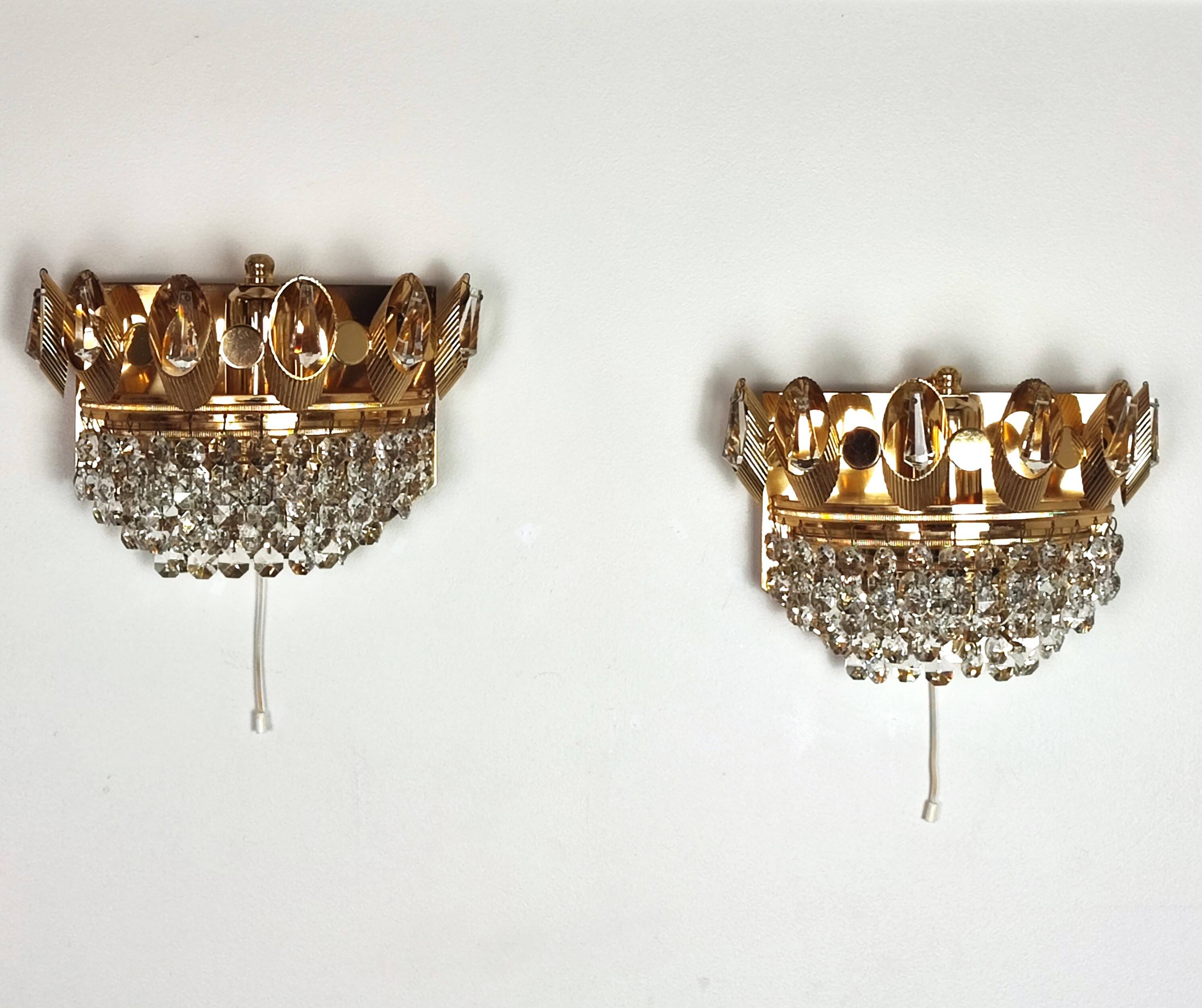 Pair of Palwa wall lights from the 60s