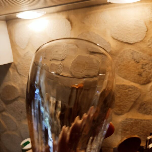 4 verres à absinthe souffles bouche