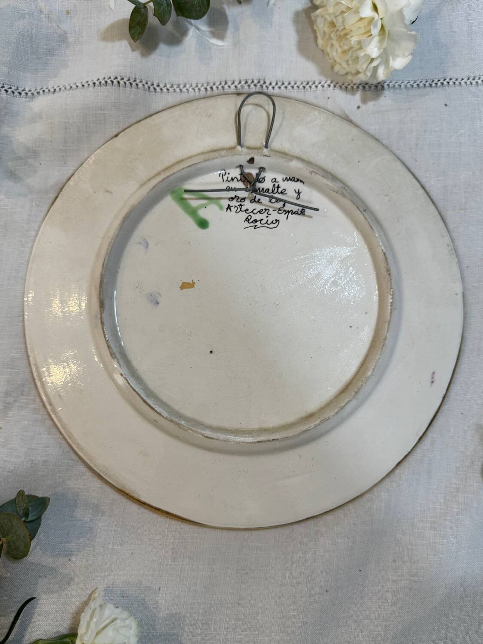 Assiette espagnole peint main