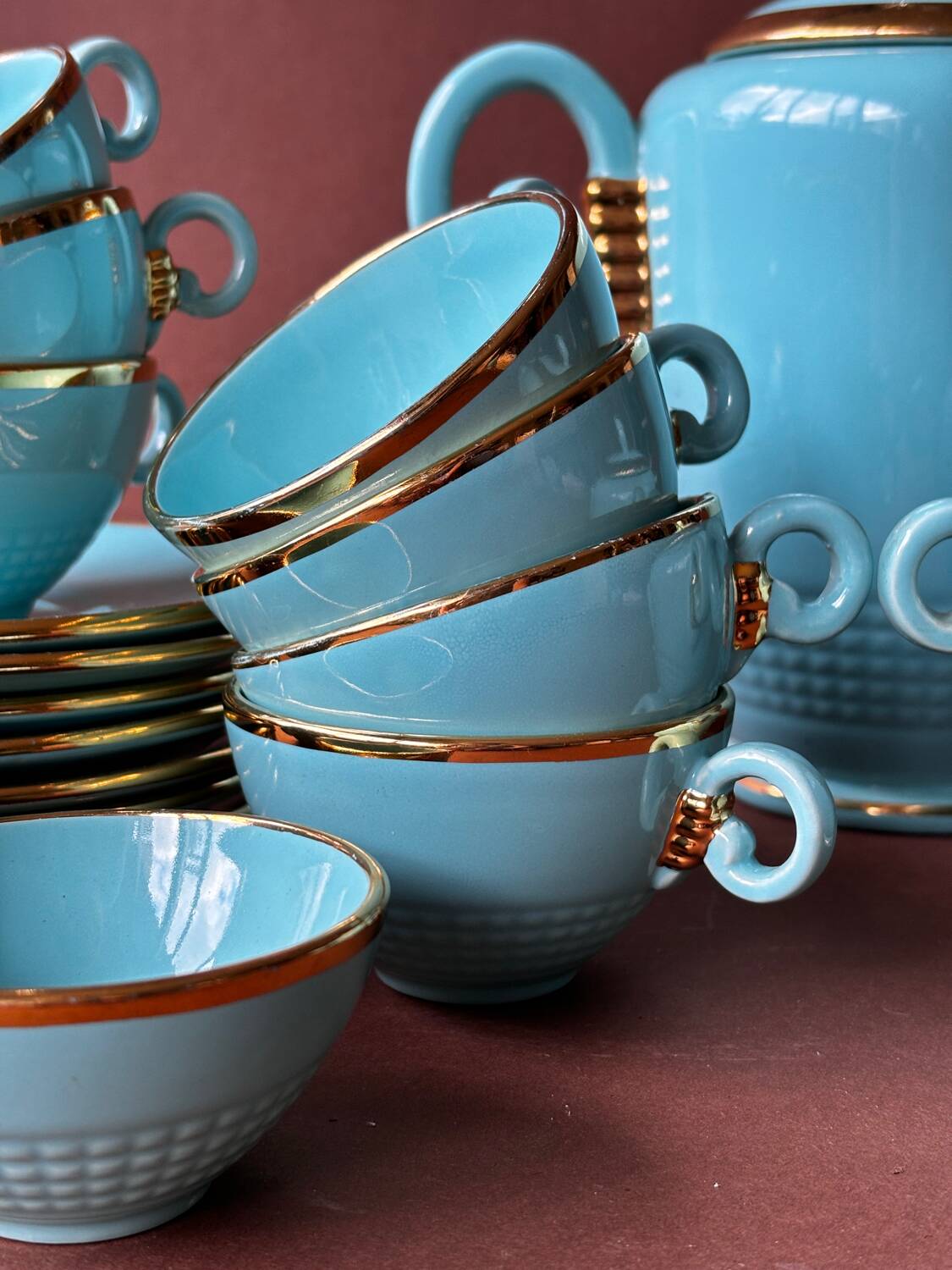 Saint-Clement art deco coffee service