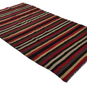 Grand Kilim Oushak Vintage Striped Red and Beige 328 x 190 cm