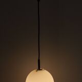 1970 white opaline tulip cone pendant lights (6 available)